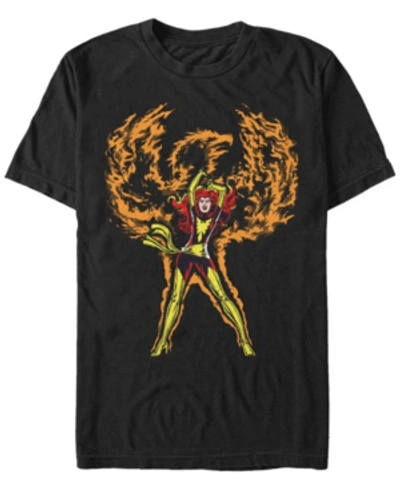 Marvel Men's Comic Collection The Phoenix Rises Short Sleeve T-shirt In Black