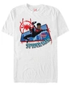 MARVEL MARVEL MEN'S SPIDER-MAN INTO THE SPIDERVERSE CITY MILES WEB ACTION SHORT SLEEVE T-SHIRT