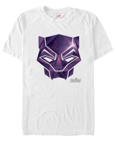 Marvel Men's Avengers Infinity War Diamond Panther Short Sleeve T-shirt In White
