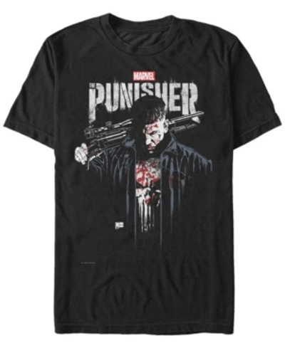 Marvel Men's Punisher The Punisher Portrait Short Sleeve T-shirt In Black