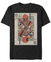 MARVEL MARVEL MEN'S COMIC COLLECTION DEADPOOL PLAYING CARD TACOS SHORT SLEEVE T-SHIRT