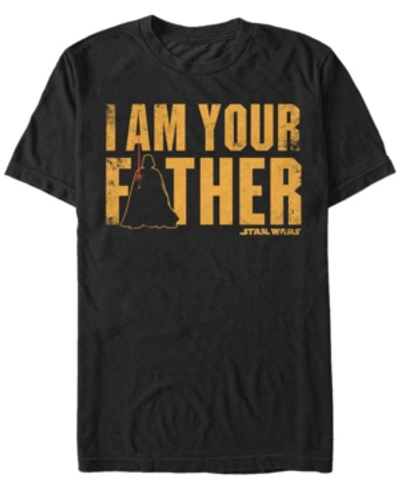 Star Wars Men's Classic Darth Vader I Am Your Father Short Sleeve T-shirt In Black