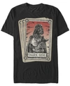 Star Wars Men's Classic Darth Vader Dark Side Tarot Card Short Sleeve T-shirt In Black