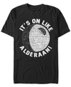Star Wars Men's A New Hope It's On Like Alderaan Short Sleeve T-shirt In Black