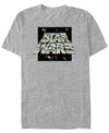 Star Wars Men's Classic Chrome Logo Short Sleeve T-shirt In Gray
