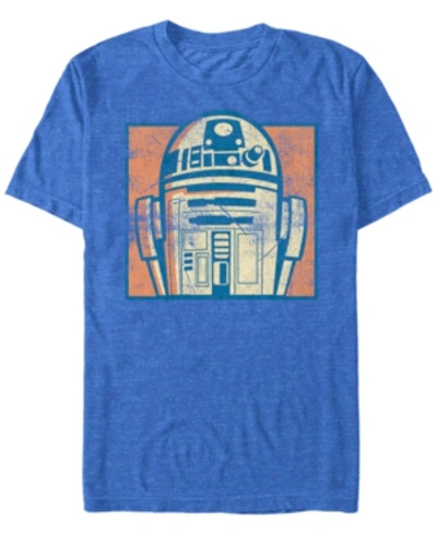 Star Wars Men's Classic Character Collage Short Sleeve T-shirt In Royal Heather