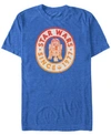 Star Wars Men's Classic R2-d2 Gradient Logo Short Sleeve T-shirt In Royal Heat
