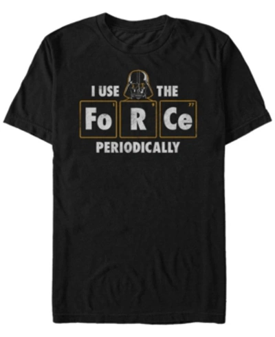 Star Wars Men's Classic Darth Vader I Use The Force Periodically Short Sleeve T-shirt In Black