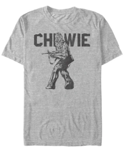 Star Wars Men's Classic Chewbacca Short Sleeve T-shirt In Gray