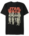 Star Wars Men's Classic Stormtroopers Group Short Sleeve T-shirt In Black