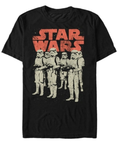 Star Wars Men's Classic Stormtroopers Group Short Sleeve T-shirt In Black