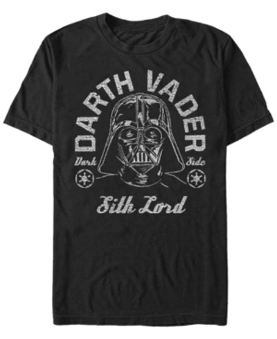 Star Wars Men's A New Hope Distressed Vader The Sith Lord Short Sleeve T-shirt In Black