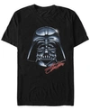 Star Wars Men's Classic Darth Vader Shiny Helmet Short Sleeve T-shirt In Black
