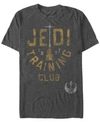 Star Wars Men's Classic Jedi Training Club Short Sleeve T-shirt In Charcoal Heather