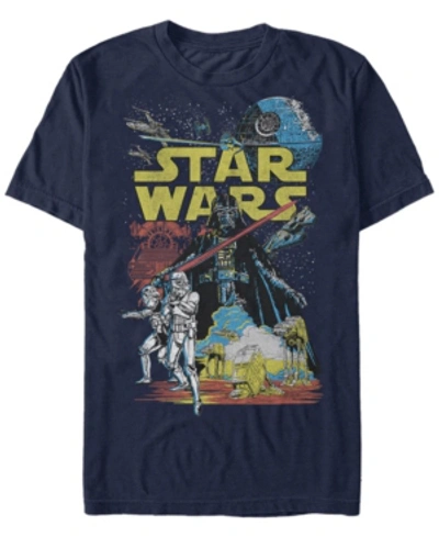 Star Wars Men's Classic Darth Vader Supreme Short Sleeve T-shirt In Navy
