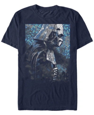 Star Wars Men's Classic Darth Vader Tiles Short Sleeve T-shirt In Navy