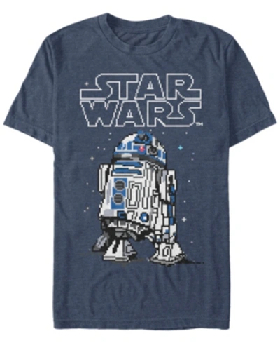 Star Wars Men's Classic Winter R2-d2 Short Sleeve T-shirt In Navy Heather