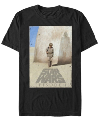 Star Wars Men's Episode 1 Anakin Poster Short Sleeve T-shirt In Black