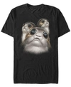 Star Wars Men's Porgs Big Eyes Short Sleeve T-shirt In Black