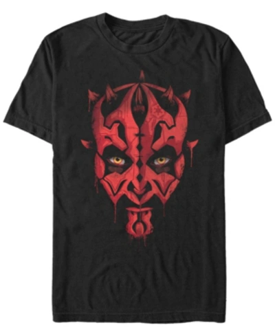 Star Wars Men's The Phantom Menace Episode 1 Darth Maul Emerges Short Sleeve T-shirt In Black