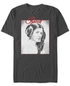 Star Wars Men's Classic Princess Leia Resist Portrait Short Sleeve T-shirt In Charcoal