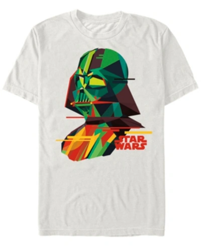 Star Wars Men's Classic Geometric Darth Vader Short Sleeve T-shirt In Natural