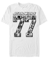 Star Wars Men's Classic Comical Since 77 Short Sleeve T-shirt In White
