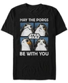 Star Wars Men's May The Porgs Be With You Short Sleeve T-shirt In Black