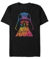 Star Wars Men's Classic Tie Dye Darth Vader Helmet Short Sleeve T-shirt In Black