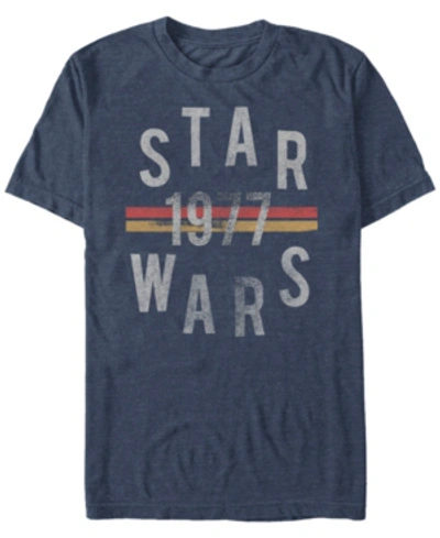 Star Wars Men's Classic Since 1977 Short Sleeve T-shirt In Navy Heather
