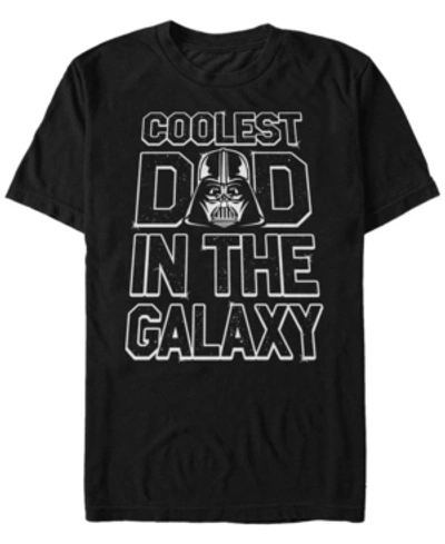 Star Wars Men's Darth Vader Coolest Dad In The Galaxy Short Sleeve T-shirt In Black