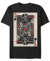 Star Wars Men's Classic Darth Vader Of Spades Playing Card Short Sleeve T-shirt In Black
