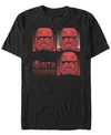 Star Wars Men's Rise Of Skywalker Sith Trooper Box Up Short Sleeve T-shirt In Black