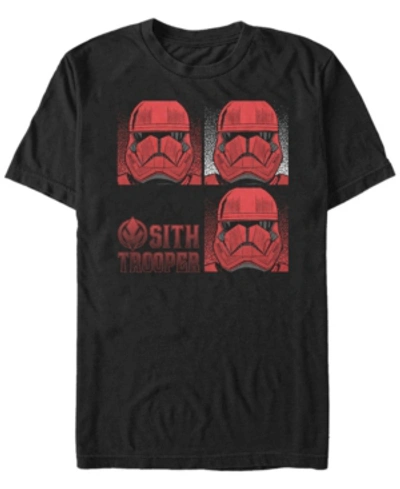 Star Wars Men's Rise Of Skywalker Sith Trooper Box Up Short Sleeve T-shirt In Black