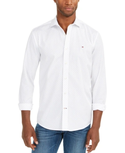 Tommy Hilfiger Men's Classic-fit Shirt In Bianco