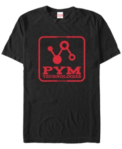 Marvel Men's Ant-man Pym Technologies Logo Short Sleeve T-shirt In Black