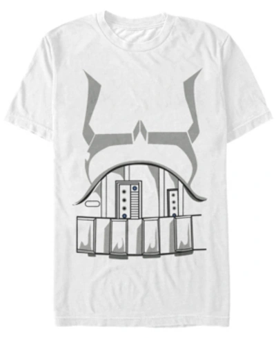 Star Wars Men's Storm Trooper Costume Short Sleeve T-shirt In White