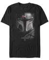 Star Wars Men's Mandalorian Big Face Helmet T-shirt In Black