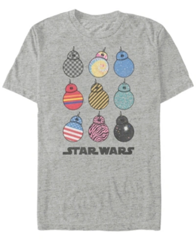 Star Wars Men's Rise Of Skywalker Crazy Bb-8's T-shirt In Athletic H