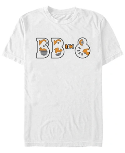 Star Wars Men's Episode Ix Bb-8 Droid Text T-shirt In White