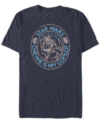 Star Wars Men's Episode Ix Chewie Is My Copilot T-shirt In Navy