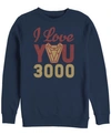 Marvel Men's Avengers Endgame I Love You 300 Arc Reactor, Crewneck Fleece In Navy