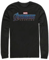 Marvel Men's Avengers Endgame Logo, Long Sleeve T-shirt In Black