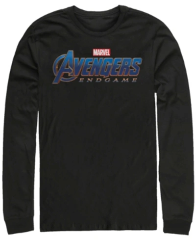 Marvel Men's Avengers Endgame Logo, Long Sleeve T-shirt In Black