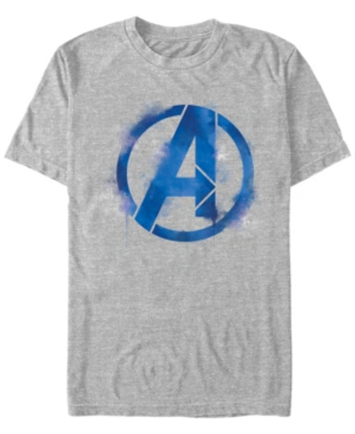 Marvel Men's Avengers Endgame Spray Paint Logo, Short Sleeve T-shirt In Athletic H