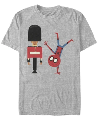 Marvel Men's Spider-man Far From Home Silly Spidey, Short Sleeve T-shirt In Athletic H