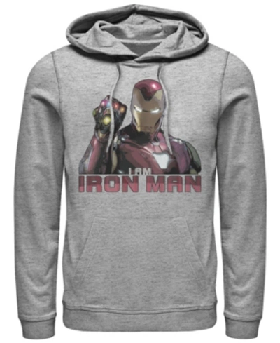 Marvel Men's Avengers Endgame I Am Iron Man Gauntlet, Pullover Hoodie In Athletic H