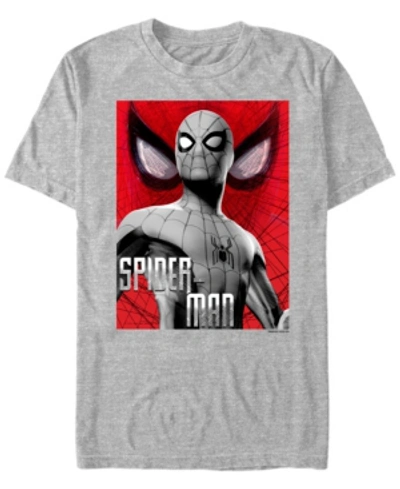 Marvel Men's Spider-man Far From Home Portrait Poster, Short Sleeve T-shirt In Athletic H