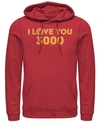 Marvel Men's Avengers Endgame Simple I Love You 3000 Iron Man, Pullover Hoodie In Red