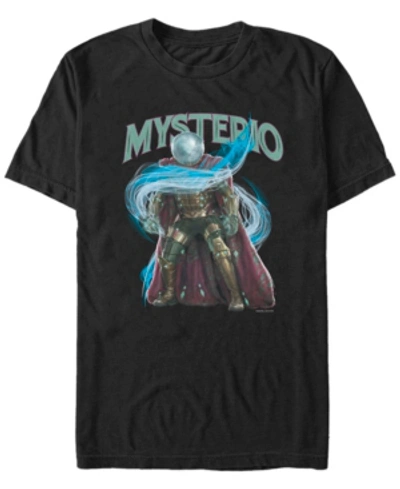 Marvel Men's Spider-man Far From Home Mysterio Power Stance, Short Sleeve T-shirt In Black